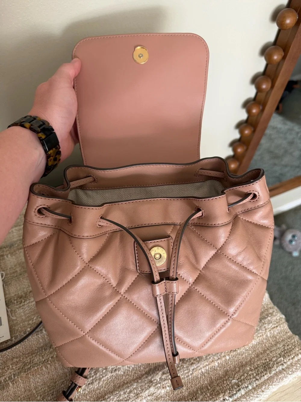 Tory Burch quilted leather